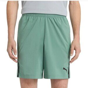 NEW Puma Men's M Aticve Woven Shorts  Green Polyester & Elastane
